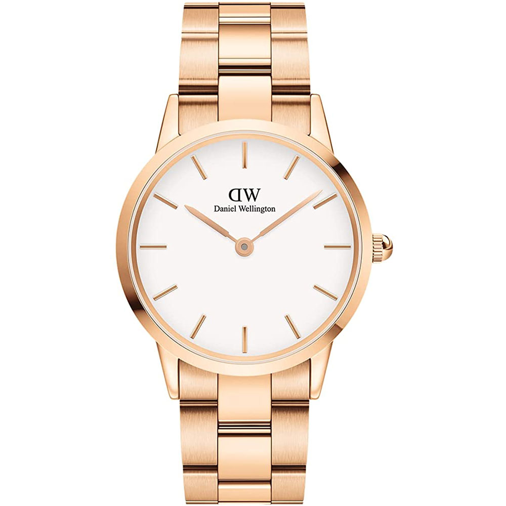 ダニエルウェリントン 腕時計 レディース ピンクゴールド ホワイト クオーツ 28mm Iconic Link Daniel Wellington DW00100213 並行輸入品