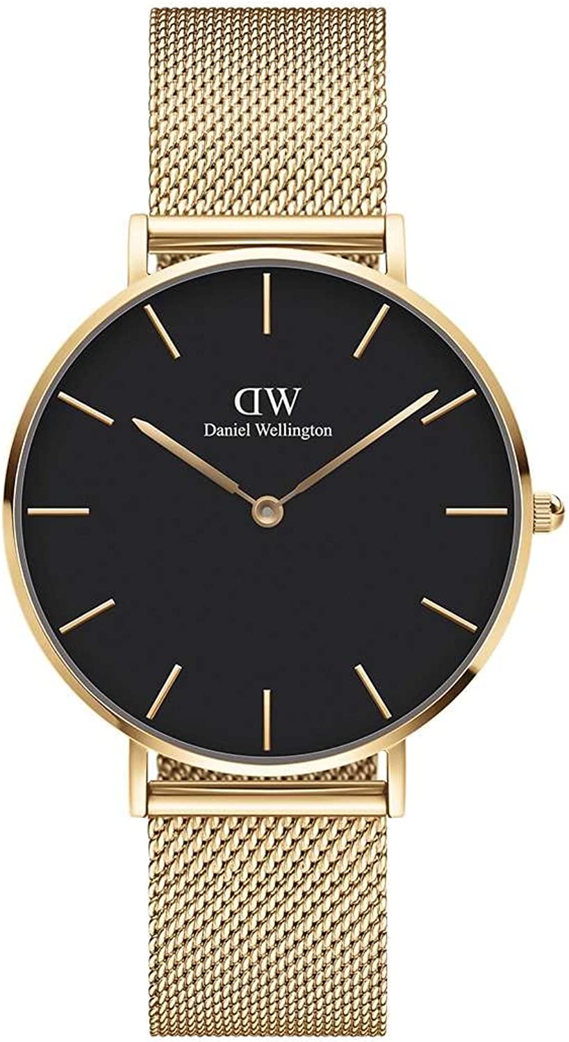 ダニエルウェリントン メンズ腕時計 ダニエルウェリントン 腕時計 メンズ ブラック ゴールド Daniel Wellington Petite Evergold YG DW00100345 並行輸入品