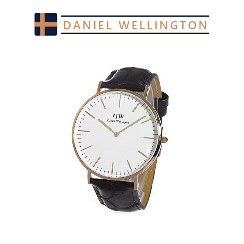 ダニエルウェリントン メンズ腕時計 ダニエルウェリントン 腕時計 メンズ ダークブラウン ローズゴールド Daniel Wellington DW00600011 並行輸入品