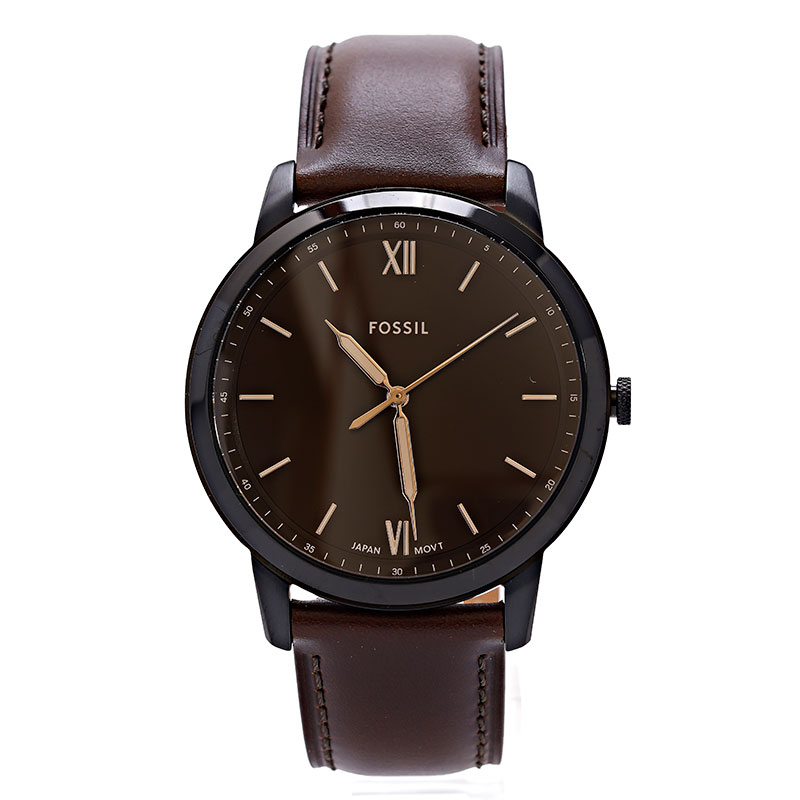 フォッシル 腕時計 MINIMALIST FS5551 ブラウン 44MM メンズ FOSSIL