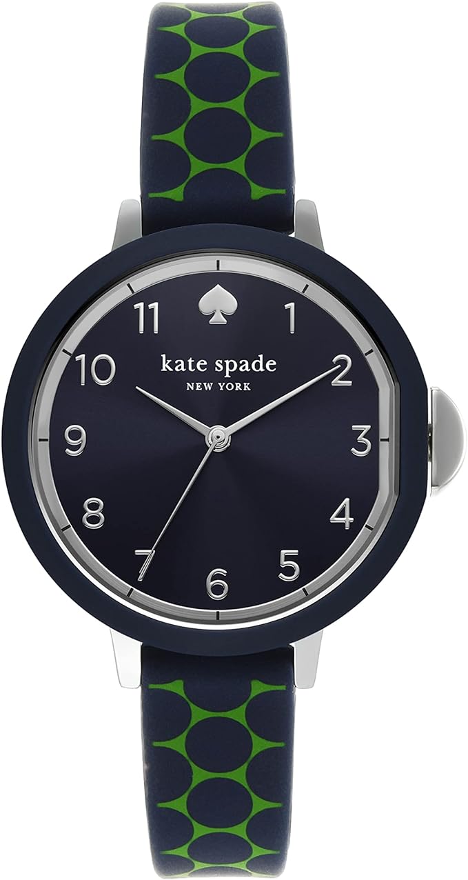ケイト・スペード ニューヨーク ケイトスペード 腕時計 PARK ROW DSW1796 シリコン ブラック グリーン レディース kate spade