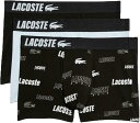 ラコステ パンツ ボクサーパンツ 5H8394-L black/light_blue/black 3枚セット メンズ LACOSTE