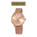 腕時計 クリスタル スモールセコンド 防水 MICHAEL KORS マイケルコース MK3845 レディース クオーツ メッシュベルト Rose Gold ローズゴールド 時計 ウォッチ オシャレ カジュアル フェミニン 新生活 並行輸入品 その1