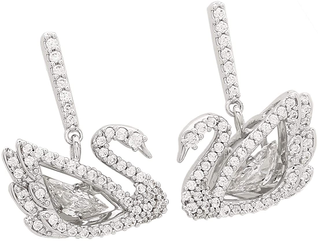 ピアス クリスタル レディースSWAROVSKI スワロフスキー 5514420レディース Dancing Swan ダンシングスワン 白鳥 アクセサリー シルバー 並行輸入品 プレゼント 記念日 誕生日 アニバーサリー 新生活