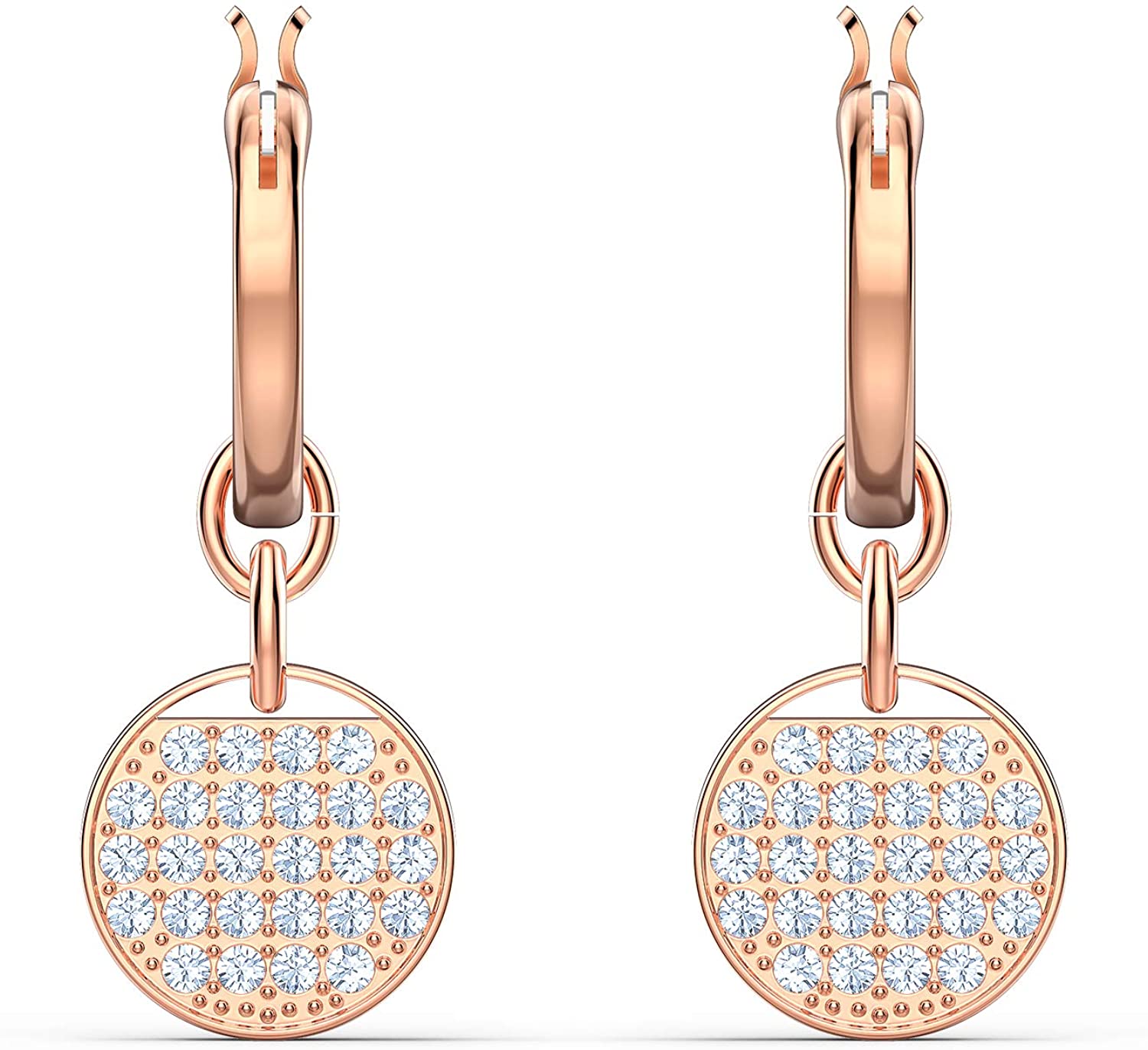 フープピアス ピアス クリスタルSWAROVSKI スワロフスキー 5567528GINGER MINI アクセサリー レディース ローズゴールド 上品 パーティー クリア 並行輸入品 ラグジュアリー プレゼント 誕生日 記念日 アニバーサリー