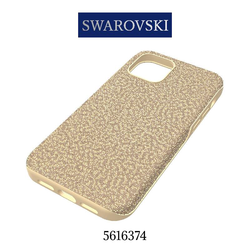 スワロフスキー スマートフォンケース レディース ゴールド シンプル Swarovski High Smartphone Case iPhone? 12/12 Pro 5616374 並行輸入品