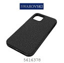 スワロフスキー スマートフォンケース レディース ブラック シンプル Swarovski High Smartphone Case iPhone 12 mini 5616379 並行輸入品