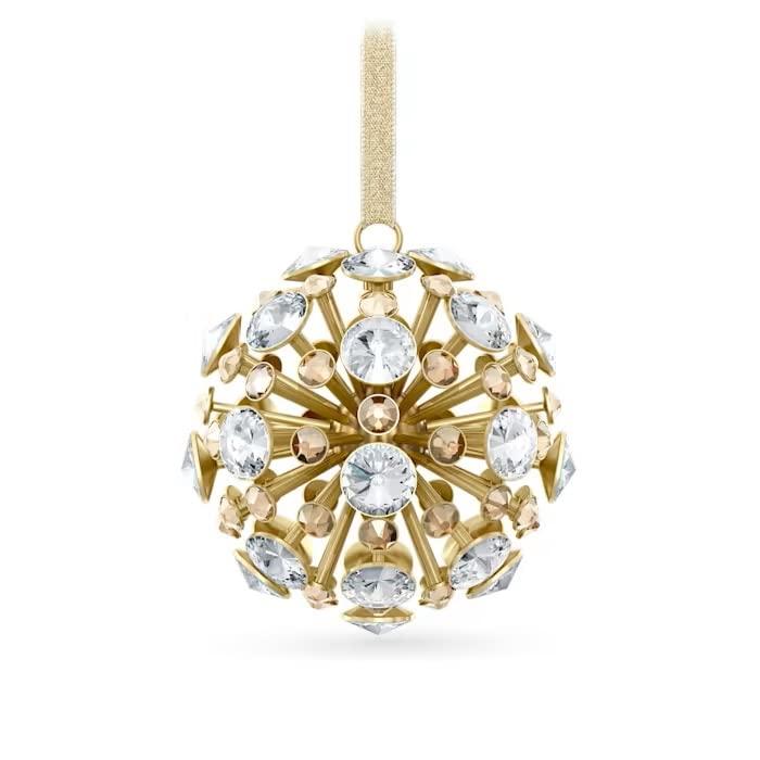 スワロフスキー クリスマス オーナメント レディース ゴールド シンプル SWAROVSKI Constella ツリー ボールオーナメント（L）5628031