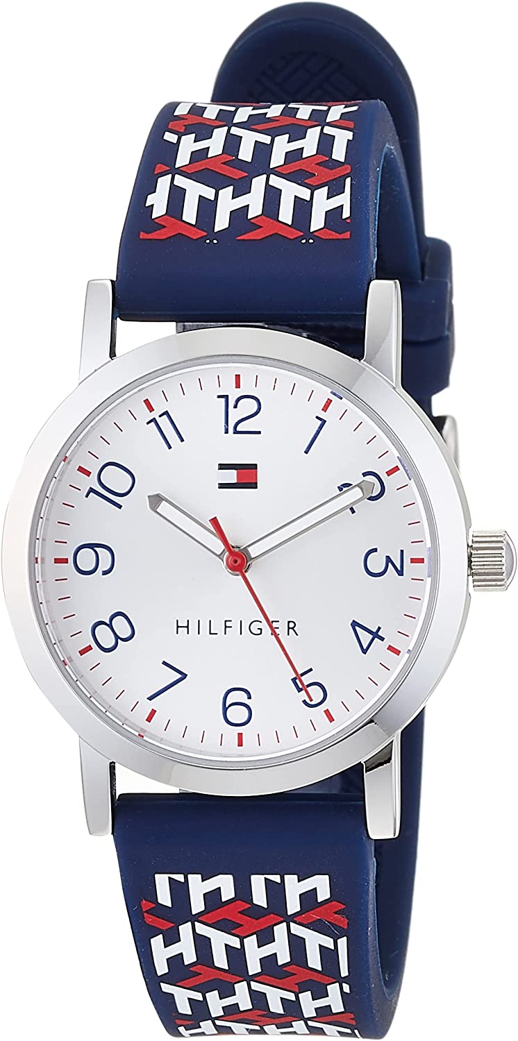 トミーヒルフィガー 腕時計 レディース キッズ ホワイト ネイビーマルチ 1720022 TOMMY HILFIGER