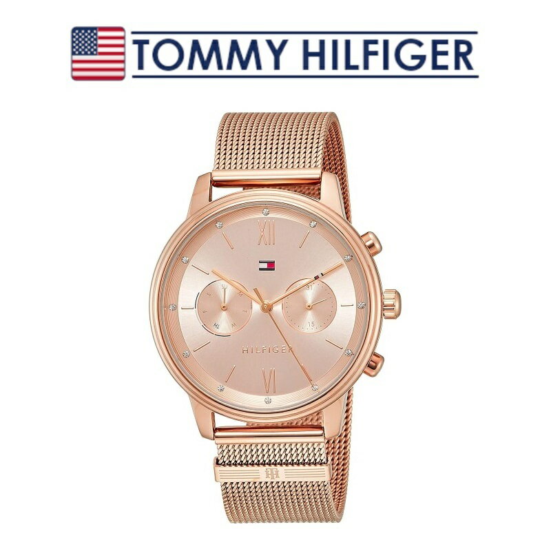 トミーヒルフィガー トミーヒルフィガー 腕時計 レディース ピンクゴールド シンプル クオーツ カレンダー TOMMY HILFIGER 1782303 並行輸入品