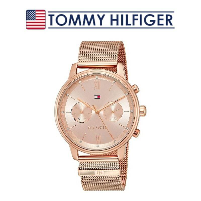 トミーヒルフィガー 腕時計 レディース ピンクゴールド シンプル クオーツ カレンダー TOMMY HILFIGER 1782303 並行輸入品