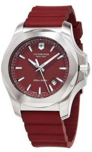 時計 腕時計 メンズ swiss army レッド シンプル クオーツ Victorinox I.N.O.X. ビクトリノックス V241719.1 並行輸入品 かっこいい カッコイイ オシャレ おしゃれ