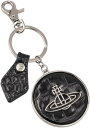 ヴィヴィアンウエストウッド キーホルダー メンズ レディース THIN LINE ブラック シルバー 82030103-L0039-N401 Vivienne Westwood