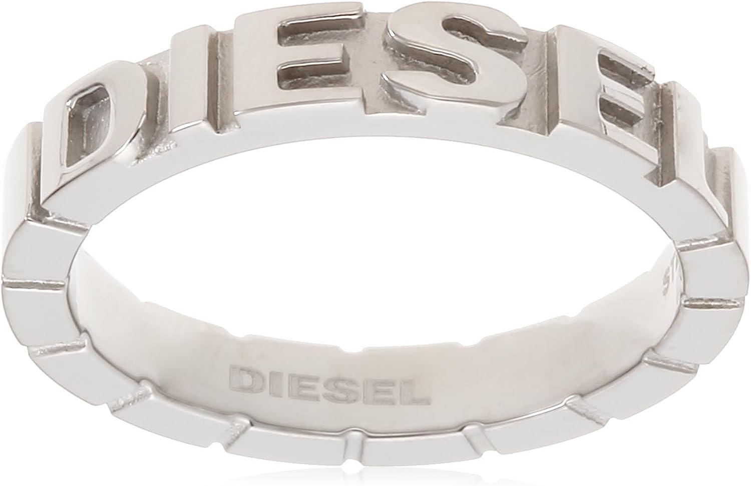 ディーゼル リング メンズ レディース シルバー シンプル DIESEL DX0030040 Steel Cubed Ring 指輪 US8 16号