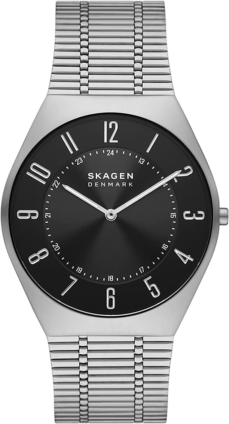 スカーゲン 腕時計（メンズ） スカーゲン 腕時計 メンズ グレーネン ウルトラスリム ミッドナイト シルバー SKW6828 SKAGEN