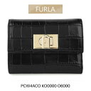 フルラ 三つ折り財布 レディース ブラック ゴールド FURLA PCW4ACO-KO0000-O6000 並行輸入品