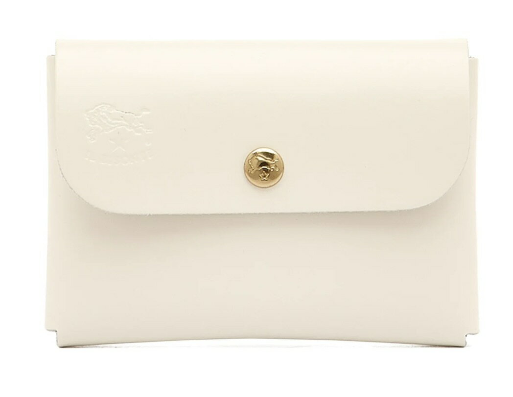 イルビゾンテ カードケース メンズ レディース アイボリー SCC032-PG0001-WH176B IL BISONTE