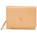 イル ビゾンテ 薄い財布 レディース イルビゾンテ 三つ折り財布 レディース メンズ CLASSIC MEDIUM WALLET ナチュラル SMW036-PV-NA106B IL BISONTE