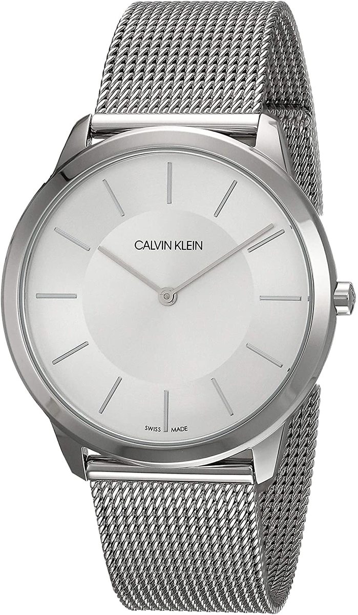 腕時計 ビジネス シンプル カジュアル メッシュベルトCALVIN KLEIN カルバンクライン K3M21126 Minimal メンズ スーツ 就活 プレゼント 並行輸入品 新生活