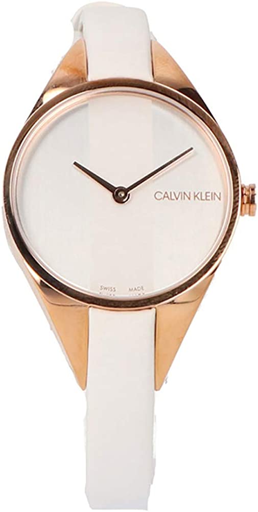 カルバンクライン 腕時計（レディース） 腕時計 レディース シルバー ホワイト CALVIN KLEIN カルバンクライン K8P236L6 Rebel リーベル