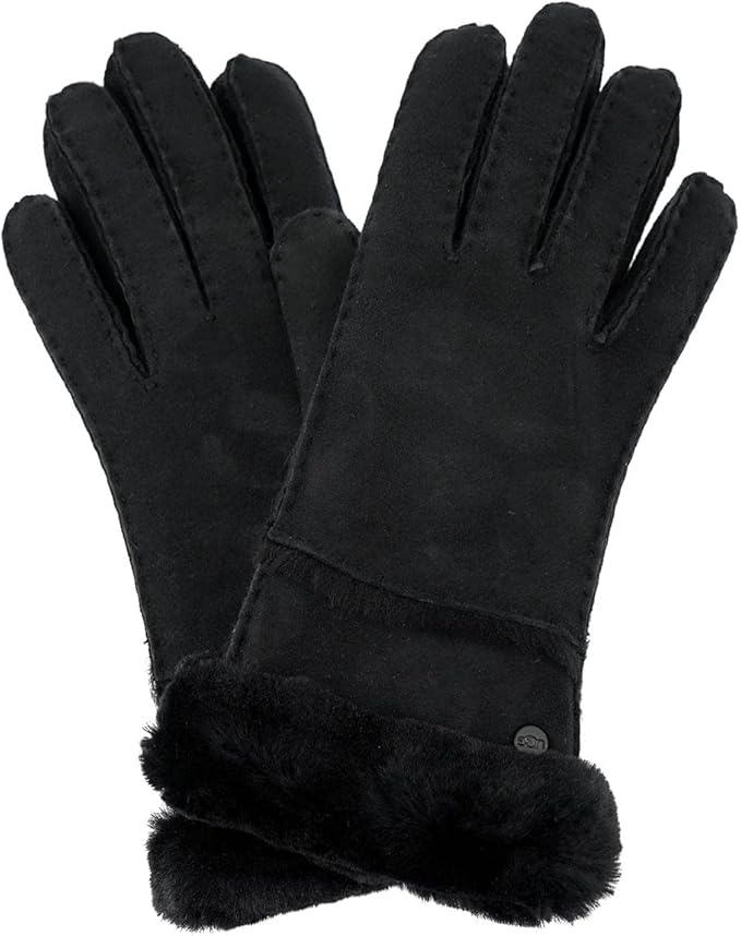 アグ 手袋 グローブ 17371 W SHEEPSKIN SEAMED GLOVE BLACK ブラック Sサイズ レディース UGG