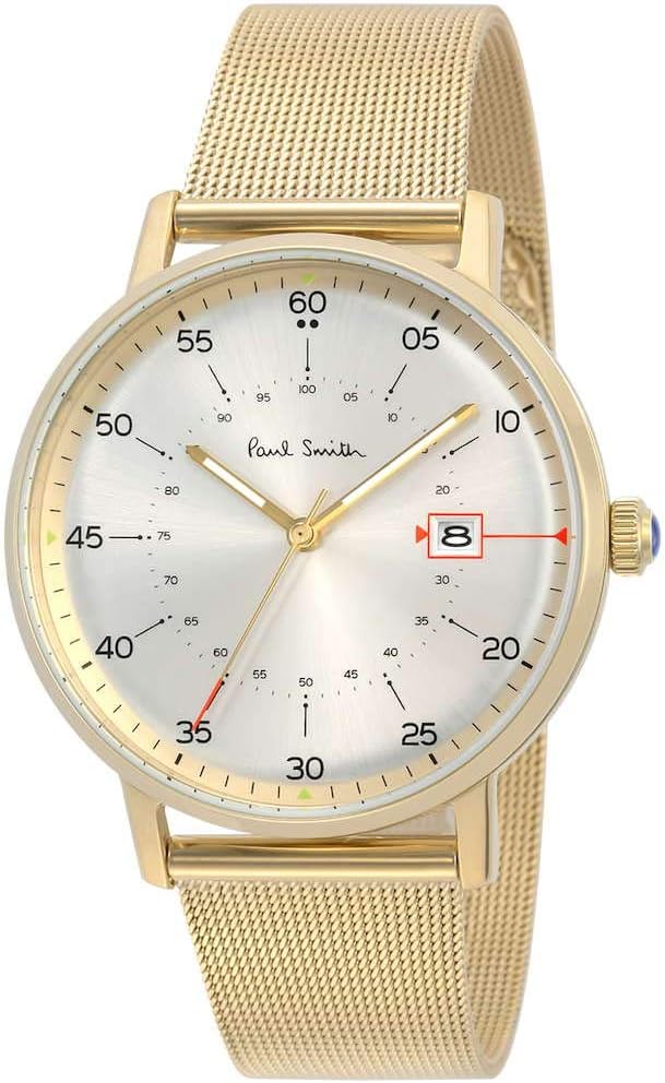 ポール・スミス ビジネス腕時計 メンズ ポールスミス 腕時計 メンズ GAUGE シルバー ゴールド P10130 PAUL SMITH