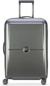 デルセー スーツケース メンズ レディース シルバー シンプル キャリーケース TURENNE Lサイズ 90L 大容量 TSAロック 8輪キャスター 静音 DELSEY 162182011