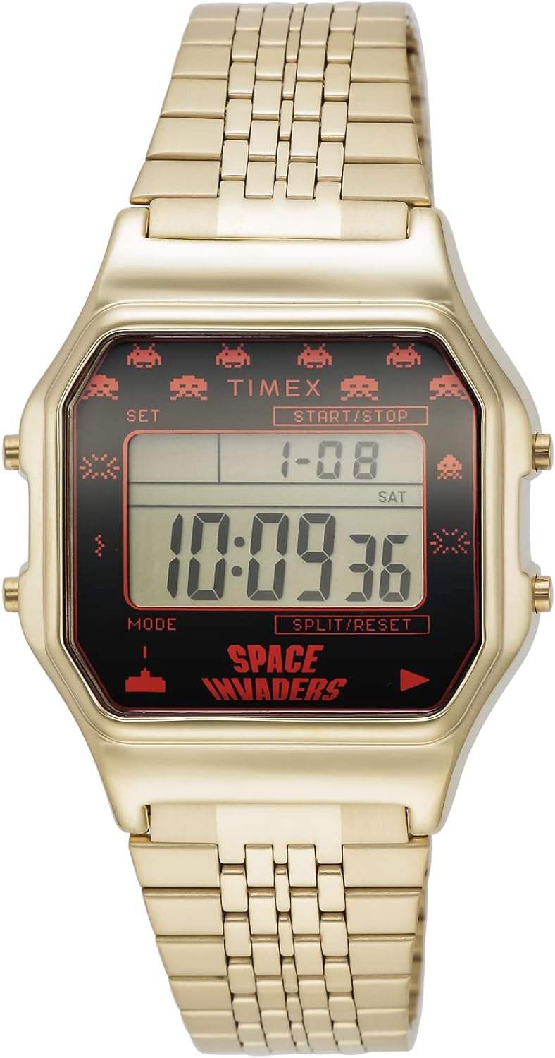 タイメックス 腕時計（メンズ） タイメックス 腕時計 メンズ Space Invaders ブラック ゴールド TW2V30100 TIMEX