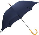 フォックスアンブレラズ 高級長傘 メンズ ネイビー シンプル GT9 WHANGHEE CANE 竹 FOX UMBRELLAS GT9-WHAN-POLY-8...