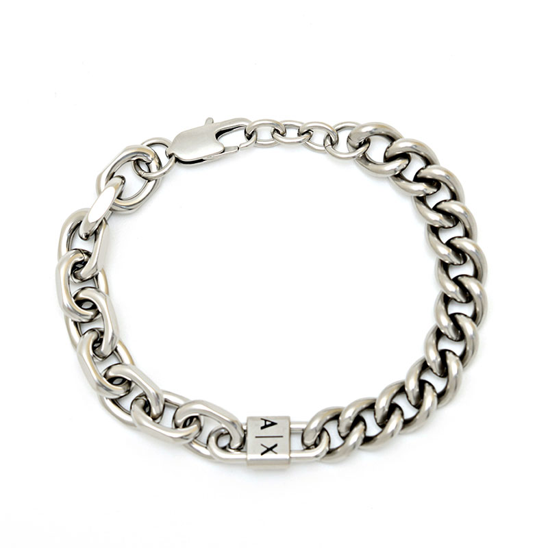 アルマーニ エクスチェンジ ブレスレット メンズ マットシルバー AXG0114040 ARMANI EXCHANGE