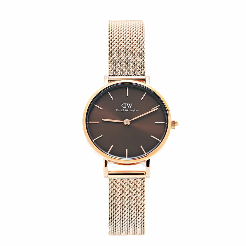 ダニエルウェリントン 腕時計 レディース PETITE AMBER ブラウン ローズゴールド dw00100476 Daniel Wellington