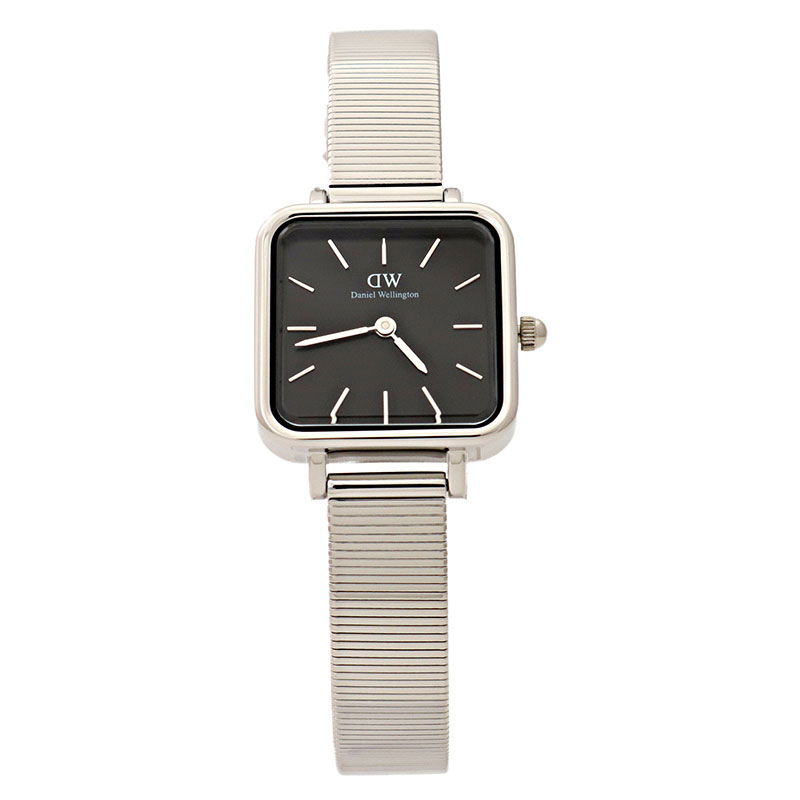 ダニエルウェリントン 腕時計 レディース Quadro Studio ブラック シルバー dw00100522 Daniel Wellington