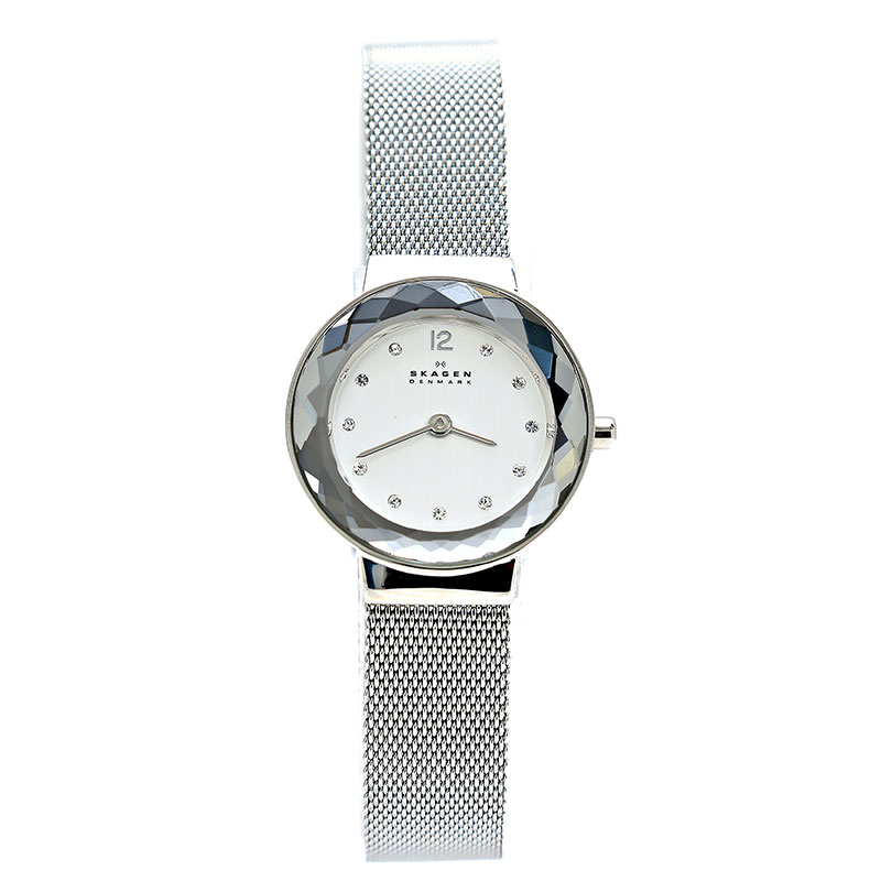 スカーゲン 腕時計 456sss シルバー メッシュベルト レディース SKAGEN