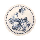 VANESSA ヴァネッサ 大皿 (平皿) ブルー 青 27cm 柄 絵皿 陶磁器 セラミック 食器 洋食器 丸皿 お皿 皿 ディッシュ ディナープレート ワン...