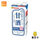 マルサンアイ 甘酒 1000ml 紙パック 6本入 ノンアルコール