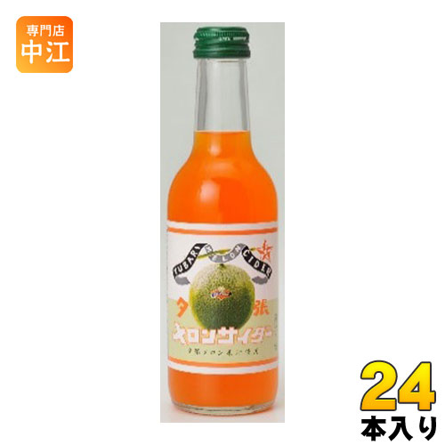 友桝飲料 夕張メロンサイダー 245ml 瓶 24本入 〔炭酸飲料〕