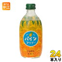 友桝飲料 パインサイダー 300ml 瓶 24本入 〔炭酸飲料〕