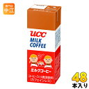 UCC ミルクコーヒー 200ml 紙パック 48本 (24本入×2 まとめ買い) 〔コーヒー〕