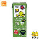 キッコーマン 豆乳飲料 抹茶 200ml 紙パック 36本 (18本入×2 まとめ買い) イソフラボン 〔豆乳〕