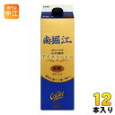 山本珈琲 南堀江 アイスコーヒー 低糖 1L 紙パック 12本 (6本入×2 まとめ買い)