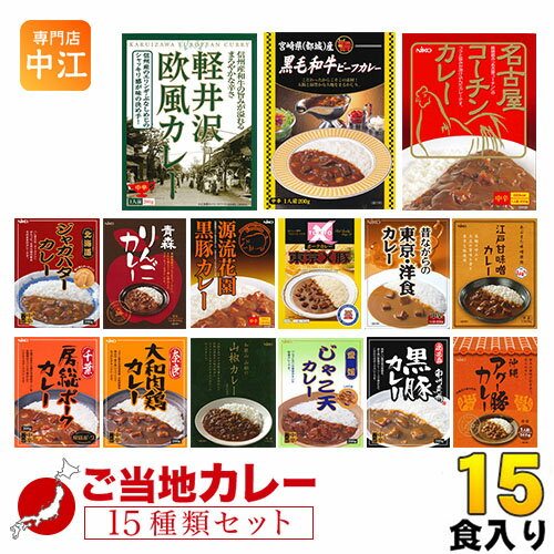 ご当地カレー 詰め合わせ 15種セット 〔レトルトカレー 全国 ご当地カレー カレーお試し 御当地 インスタントカレー インスタント食品 カレー詰め合わせ カレーセット カレーライス〕