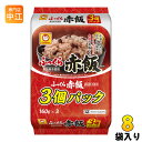 東洋水産 ふっくら赤飯 160g 3食セット×8袋入 レトルトごはん ご飯 レンジ調理