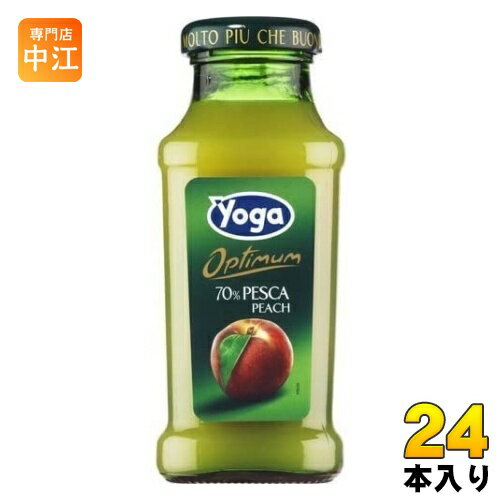 ヨーガ スッコ・ディ・ペスカ （ピーチ） 200ml 瓶 24本入 〔果汁飲料〕