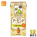 キッコーマン 豆乳飲料 アーモンド Plus 砂糖不使用 1L 紙パック 12本 (6本入×2 まとめ買い) イソフラボン