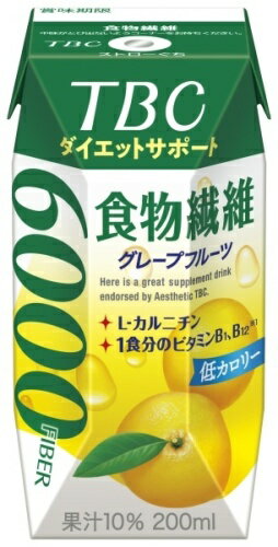 〔エントリーでポイント10倍！〕 森永乳業 TBC ダイエットサポート 食物繊維 グレープフルーツ 200ml 紙パック 48本 (24本入×2 まとめ買い) 2