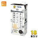 マルサンアイ タニタカフェ監修 オーガニック 無調整豆乳 1000ml 紙パック 18本 (6本入×3 まとめ買い) 〔JAS認証 有機 TANITA〕