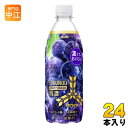 アサヒ 三ツ矢 特濃 グレープスカッシュ 500ml ペットボトル 24本入 〔炭酸飲料〕