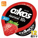 ダノンジャパン ダノン オイコス 脂肪0 ストロベリー ヨーグルト 113g カップ 12個入 プロテイン 冷蔵 低GI