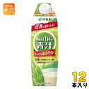 伊藤園 毎日1杯の青汁 すっきりまろやか豆乳ミックス 屋根型キャップ付き 1L 紙パック 12本 ( ...