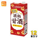 メロディアン 酒粕甘酒 1L 紙パック 12本 (6本入×2 まとめ買い)